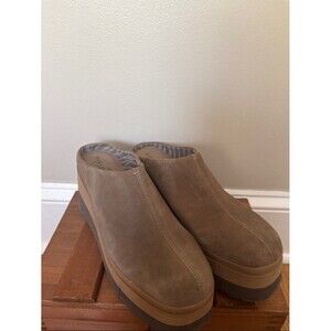 NAKED FEET COACH PLATFORM CLOGS size 9.5